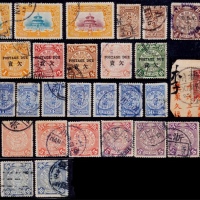  清代宣统欠资等旧票一组32枚