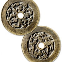  清“长命富贵·金玉满堂”背“福禄寿喜”花钱 GBCA 古-美品 78