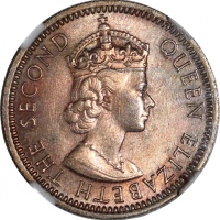  马来亚1956年1毫，1955H 5毫及1957-KN5仙，NGC UNC Details有髮线痕跡, UNC Details正面有划痕及PCGS MS65，#3359130-11，3823750-2