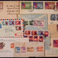  1923-48年贴纪念邮票国际封一组10件