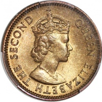  香港1毫4枚一组，包括1955，1960-H，1965-KN及1968-H，1955年评PCGS MS64，其餘MS65，#38906663，#38906665, #39230963及#3925096