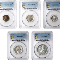  1937年套币一组 PCGS Proof 65 1937 Proof Set