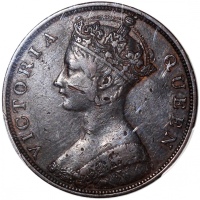  香港1仙3枚一组，包括1863，1877及1880，均PCGS XF Detail，分别為有损，有严重清洗及有清洗 Hong Kong, a trio of copper 1 cents, 1863,