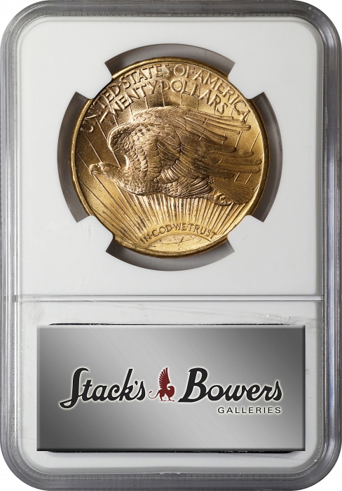  1923-D圣高登双鹰金币 NGC MS 65+ 1923-D Saint-Gaudens Double Eagle