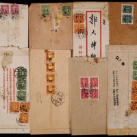  1948年左右国内各大律师公函封实寄一组8件