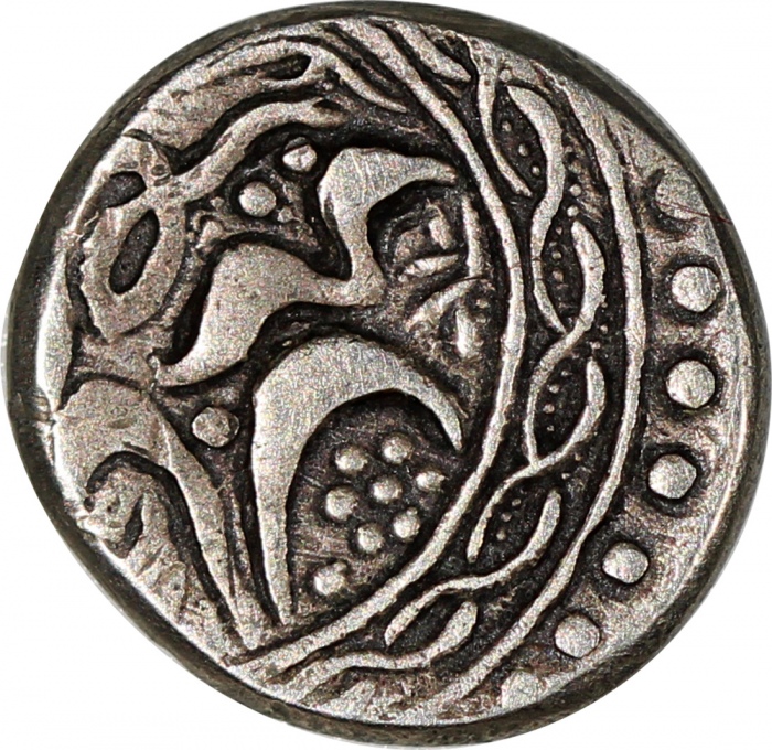  1870/78年新疆1/2钱银币，AEF