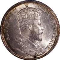  1903年香港爱德华七世五仙一组3枚，均评PCGS MS64，#46484327，#46484328，#46484340，应出自同一发行批次