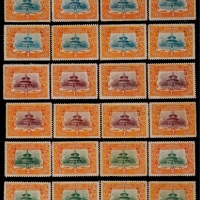  1909年宣统纪念新票一组共8套
