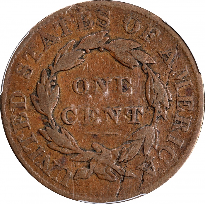  1834年Matron女神像美分 PCGS Proof 10 BN 1834 Matron Head Cent