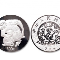  2004年甲申(猴)年生肖纪念银币1公斤 完未流通