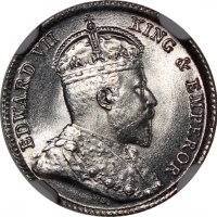  1904，1905及1935年香港5仙3枚一组，分别评NGC MS63，#3349009-099，PCGS MS63，#31076758，及PCGS MS64，#31076819 Hong Kong,