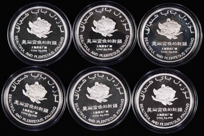 1997年上币美丽富饶的新疆精制银章