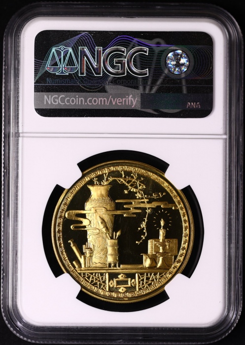  1983年上币李清照精制铜章 NGC PF 68
