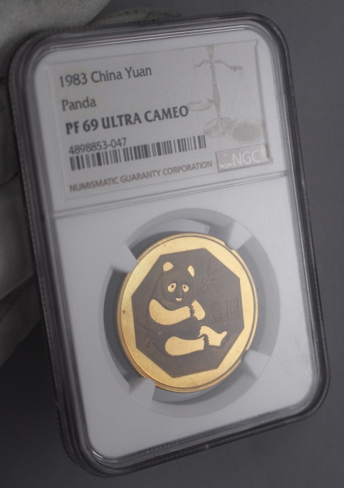  1983年熊猫铜币 NGC PF69UC 