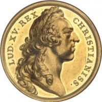  1752年法国路易十五商业委员会奖章 NGC MS 62 FRANCE / CAPÉTIENSLouis XV (1715-1774). Médaille d Or