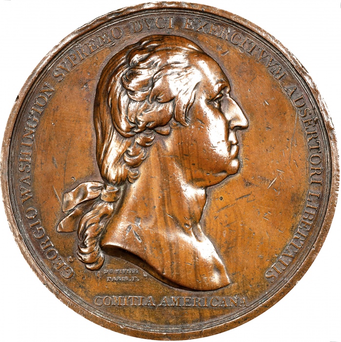  1776年华盛顿波士顿奖章 极美 1776 (ca. 1789) Washington Before Boston Medal