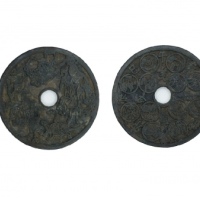  明星君背十二生肖圆孔花钱  上美品