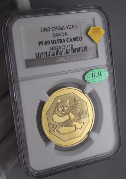  1983年熊猫铜币 NGC PF69UC（老标 11M绿标）