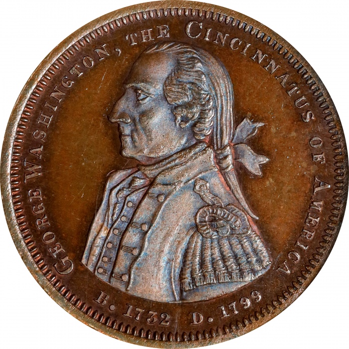 1799年辛辛那图斯联盟勋章 NGC MS 66 1799 Cincinnatus of America - The Union Must Medal