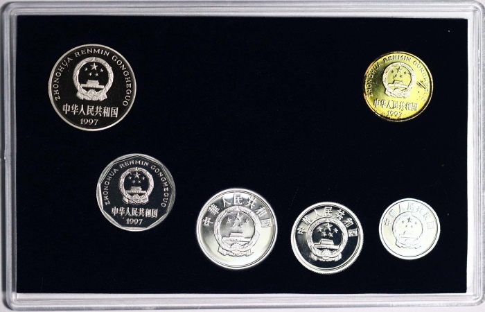  1997-2000年精制套装流通硬币（木盒装）