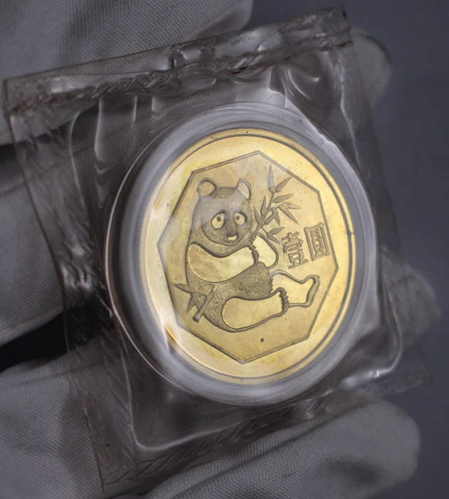  1983年熊猫铜币（原封）