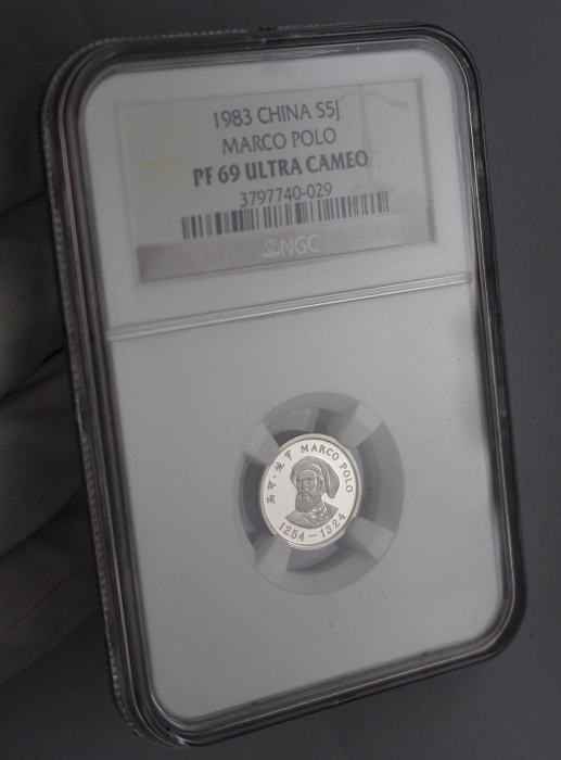  1983年2克马可波罗银币 NGC PF69UC（老标）