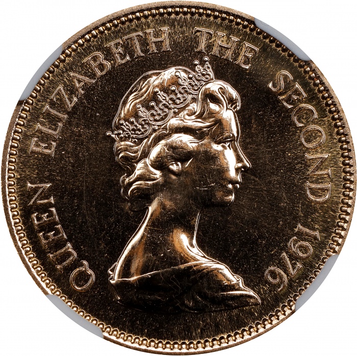  1980年香港壹仟圆。生肖系列，猴年。(t) HONG KONG. 1000 Dollars, 1976. Lunar Series, Year of the Dragon. Elizabeth II
