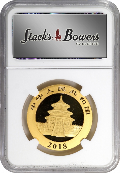  2018年熊猫金币一组。五枚。熊猫系列。(t) CHINA. Gold Panda Mint Set (5 Pieces), 2018. Panda Series, First Day of Issu